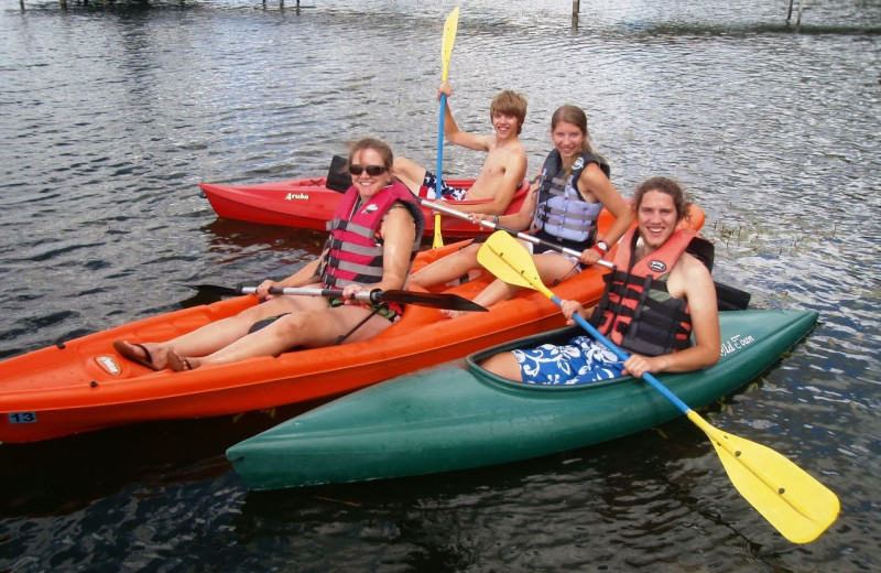 Kayaking at Dickerson's Lake Florida Resort.