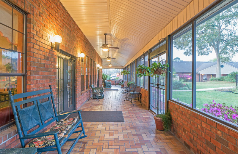 Porch at Hospitality Inn Bed Breakfast.