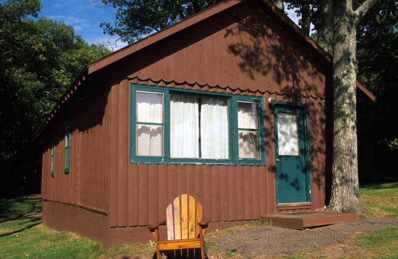 Cabin exterior at Pitlik's Sand Beach Resort.