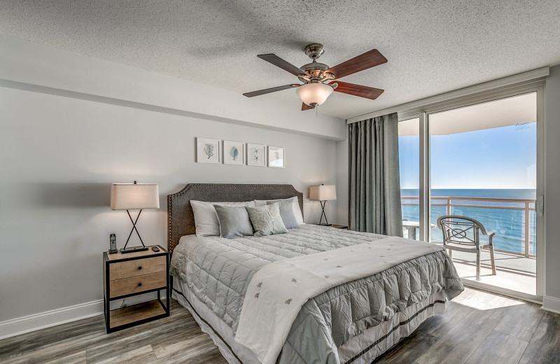 Rental bedroom at Condo World.