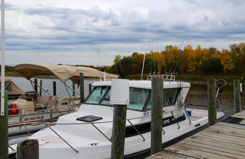 Boats at Cyrus Resort.