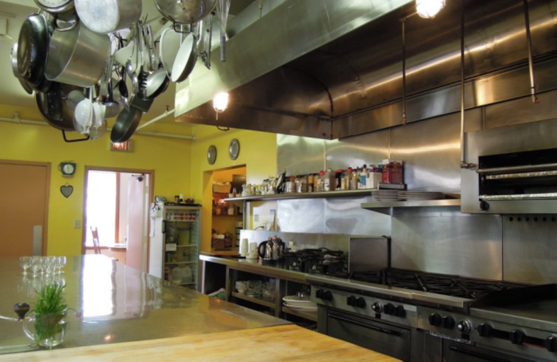 Kitchen at Albergo Allegria.