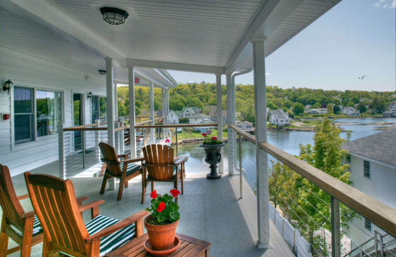 Deck view at Harborage Inn.