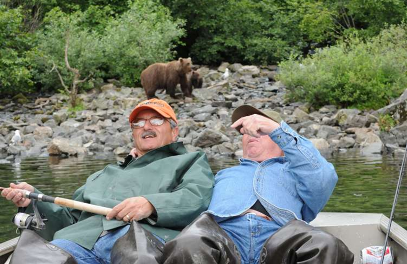 Bear watching at Gone Fishin' Lodge.