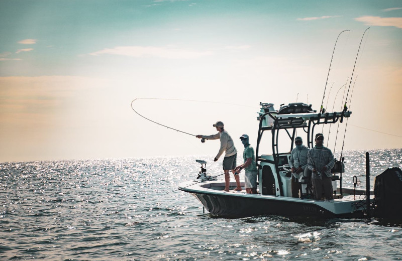 Fishing at Teton Valley Lodge.