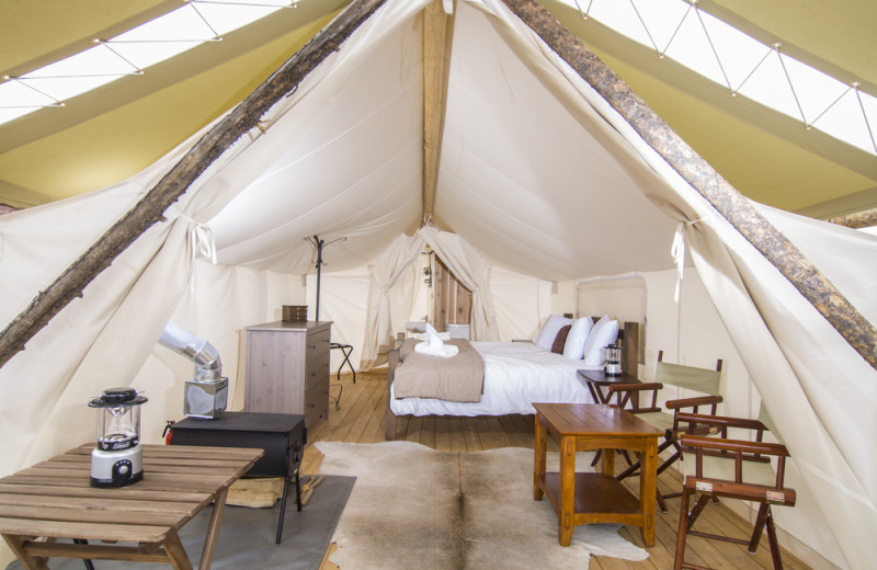 Tent suite at Grand Canyon Under Canvas.