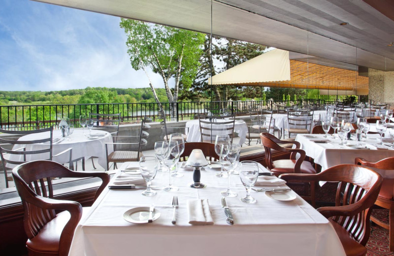 Patio dining at Grand Geneva Resort.