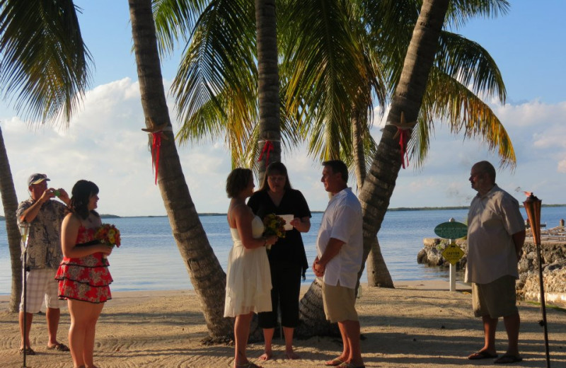 Wedding on the beach at Bay Harbor Lodge.