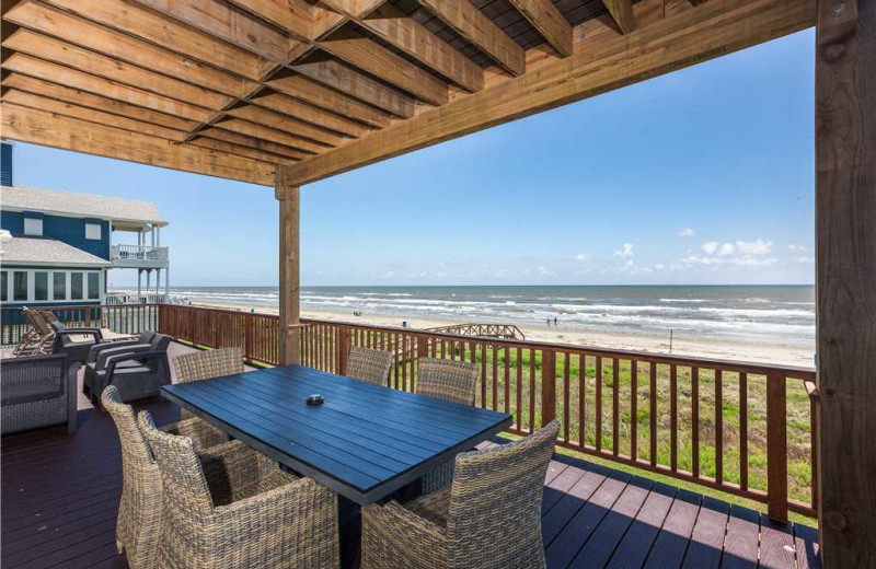 Rental balcony at Gary Greene Vacation Rentals.