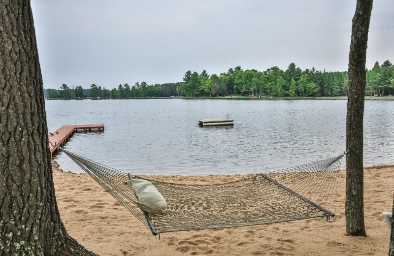 Beach hammock at Serenity Bay Resort.
