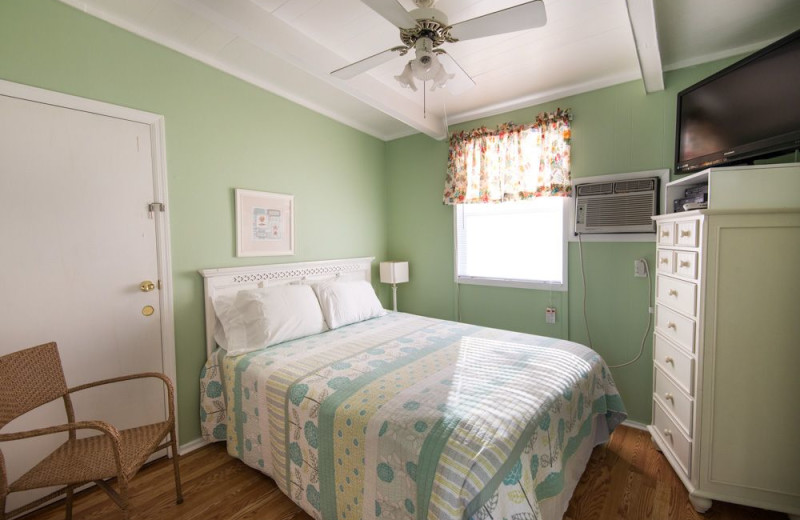 Guest room at Silver Sands Villas.