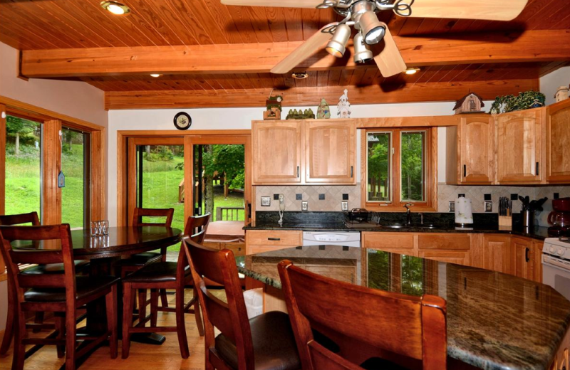 Vacation rental kitchen at Slope-Side Accommodation.