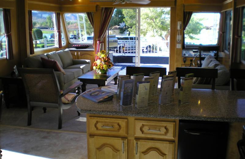 The 70' Gold interior houseboat at Antelope Point.