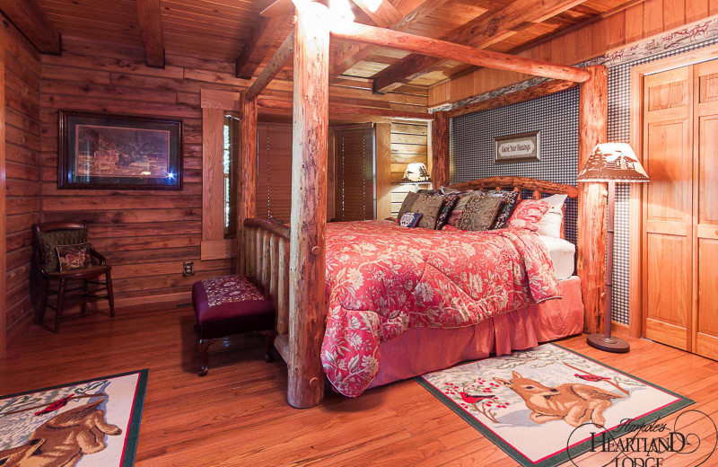 Guest room at Harpole's Heartland Lodge.