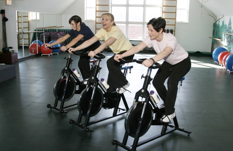 Fitness center at Heartland Spa & Fitness Resort.