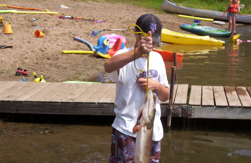 Fishing at Shady Hollow Resort and Campground.