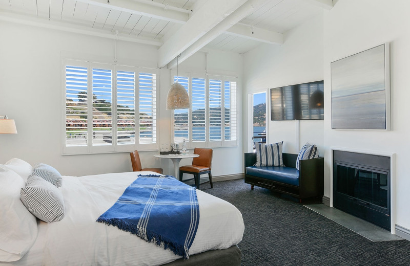 Guest room at Waters Edge Hotel Tiburon.