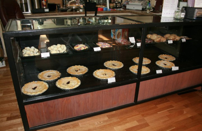 Pies from the bakery at Bumbleberry Inn.