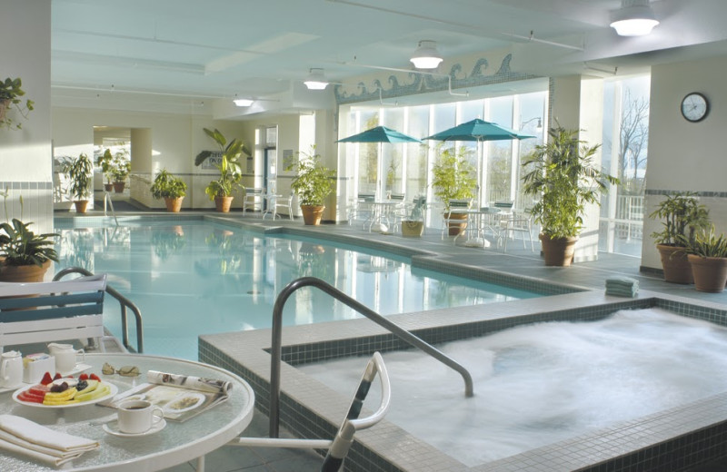 Indoor pool at Marriott Niagara Falls Fallsview Hotel & Spa.