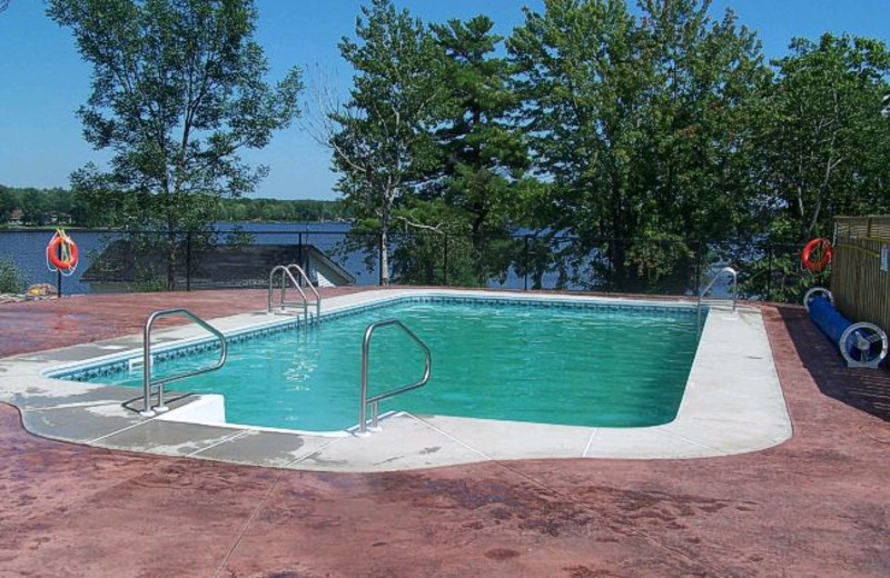 Outdoor Pool at West Nipissing Resort