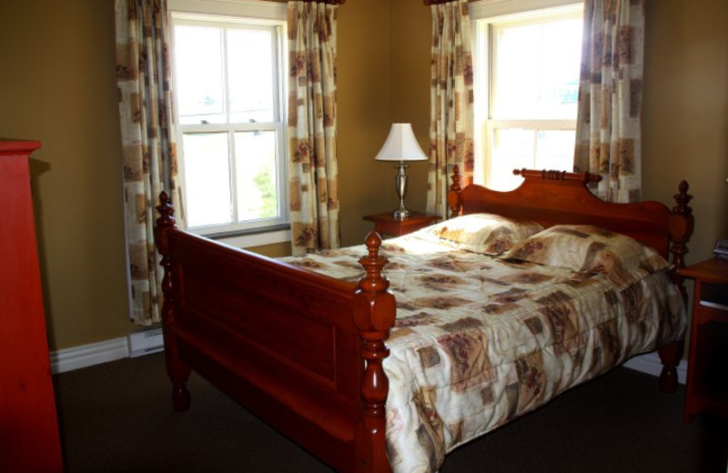 Guest room at The Harbour Quarters Inn.