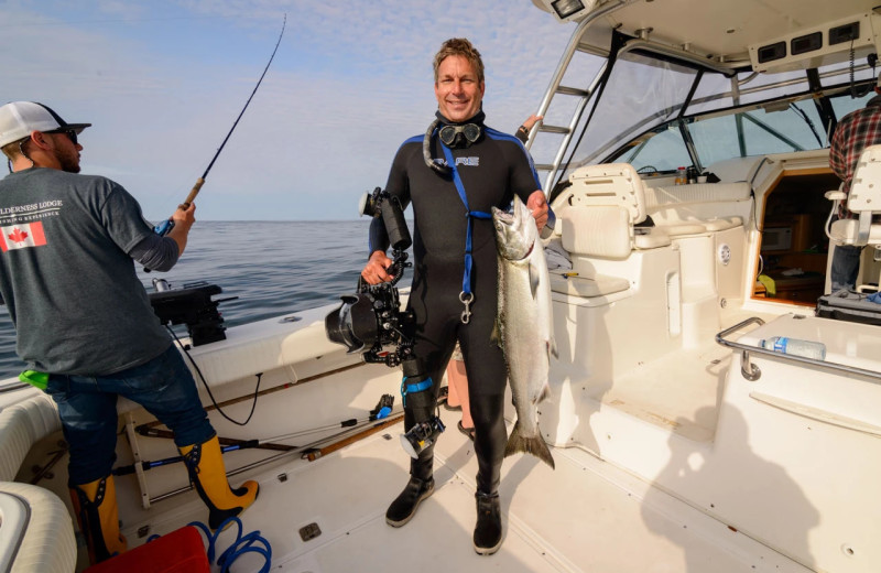 Fishing at Nootka Wilderness Lodge.