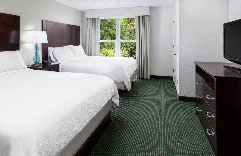 Guest room at Embassy Suites Lake Buena Vista.