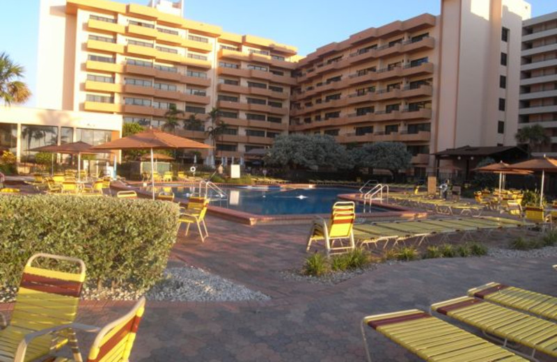 Outdoor pool at Lighthouse Cove.