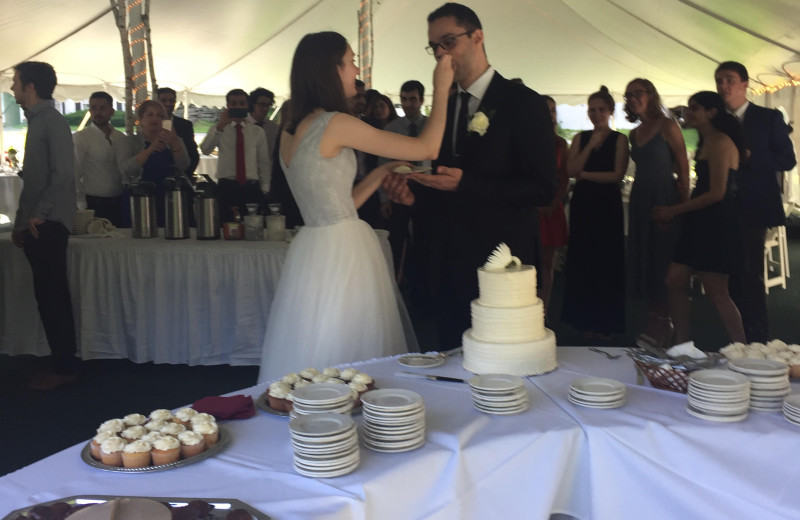 Wedding reception at Echo Lake Inn.