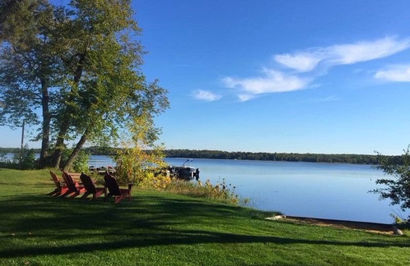 Lake view at Sunset Point Resort.