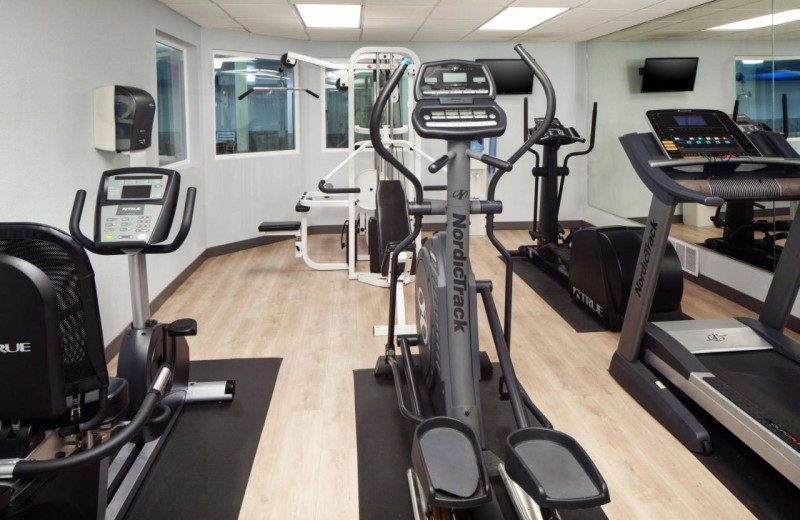 Fitness room at The Irish Cottage Inn & Suites.