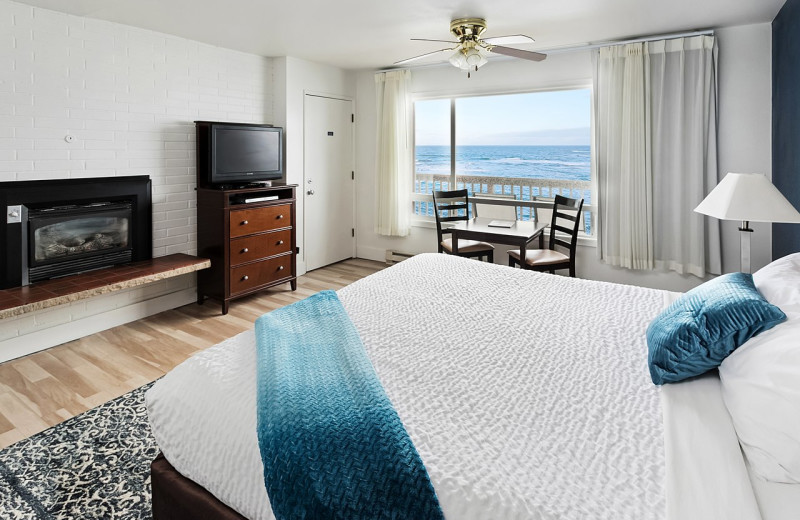 Guest room at Surfrider Resort.