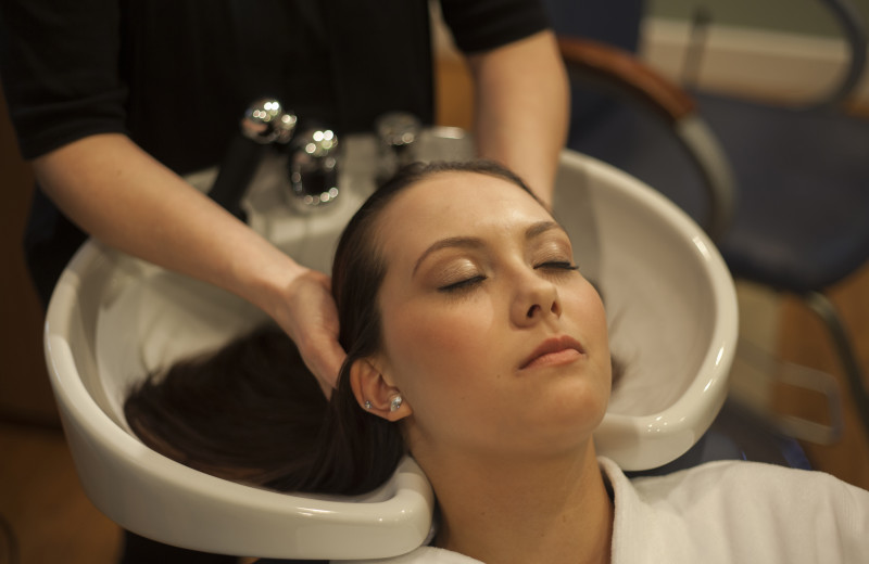 Hair wash at The Spa at Norwich Inn.