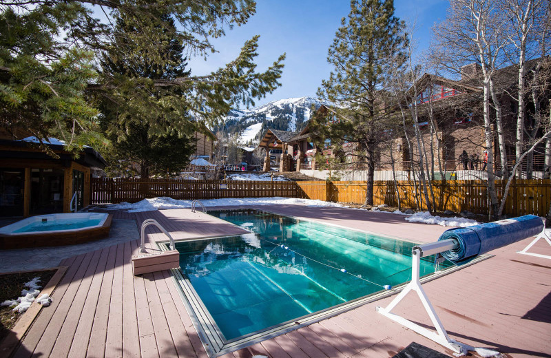 Outdoor pool at Alpenhof Lodge.