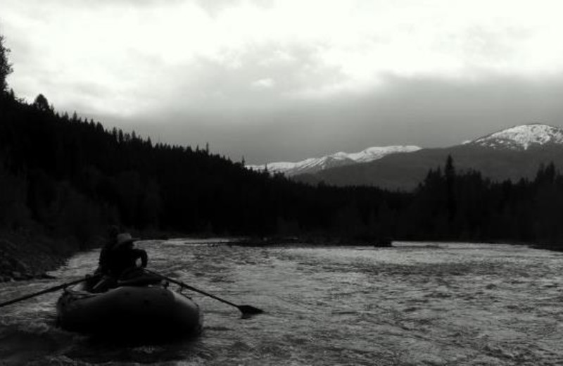 Canoeing at Spotted Bear Ranch.