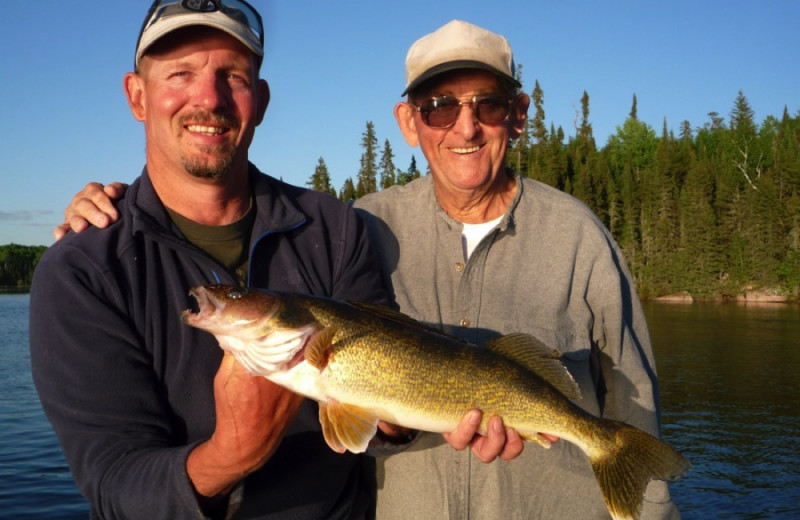 Fishing at Rough Rock Lodge.