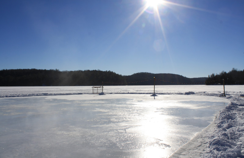 Iceskating at Ogopogo Resort.