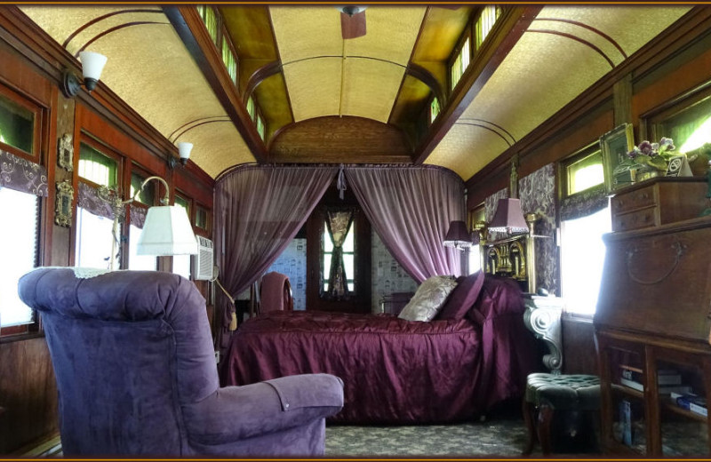 Guest room at Whistle Stop Inn Bed & Breakfast.