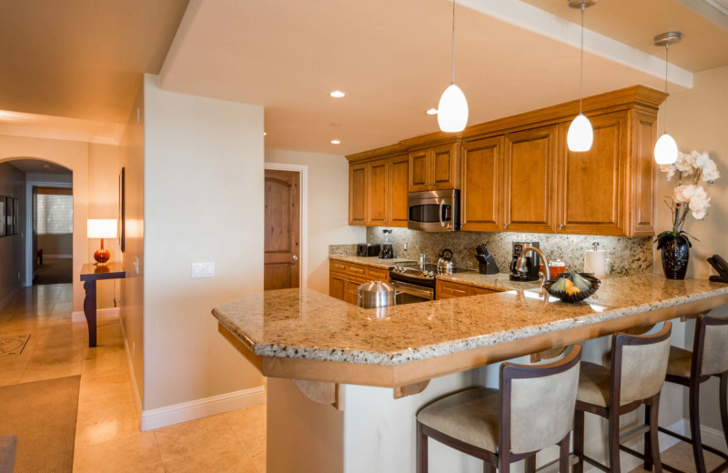 Guest kitchen at Dolphin Bay Resort & Spa.