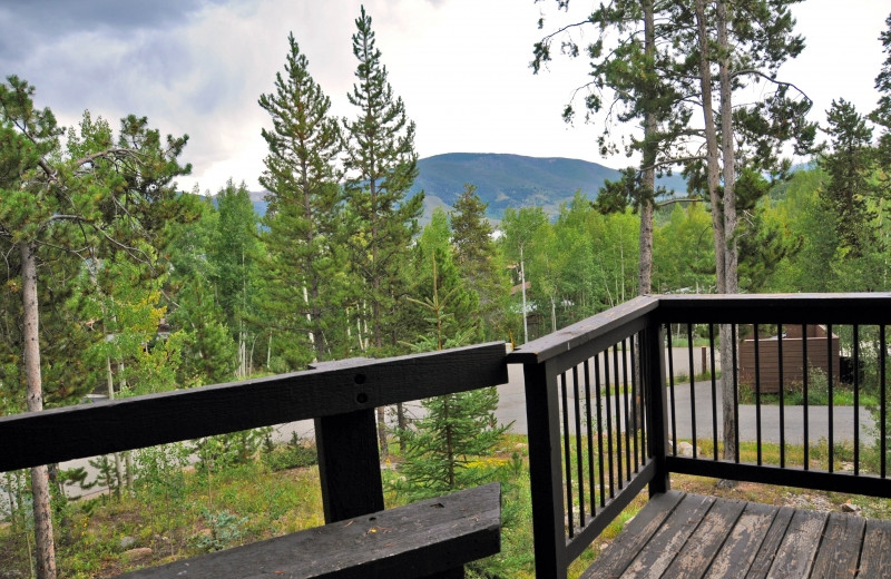 Rental balcony at Mtn Managers Lodging.