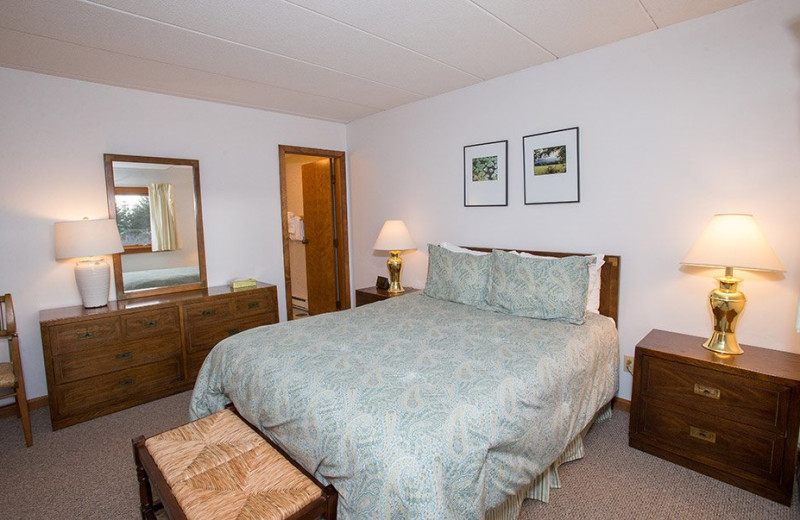 Rental bedroom at Stowe Vacation Rentals & Property Management.