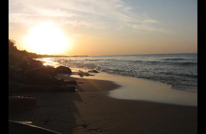 The beach at Superior Shores Resort.