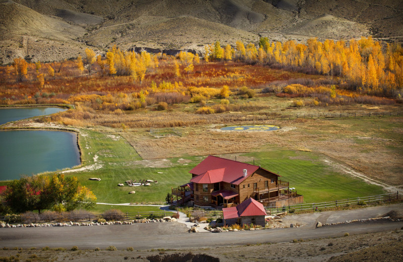 Aerial view of Castle Valley Outdoors.