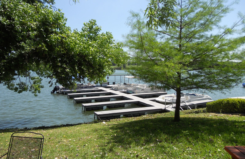 Dock at Rio Vista Resort.