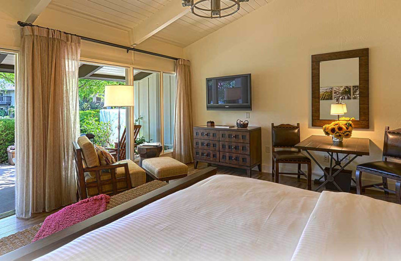 Guest room at Quail Lodge Resort.