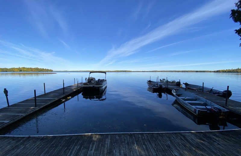 Lake view at Northland Lodge Resort.