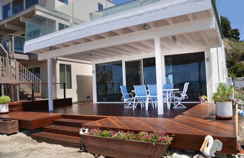 Rental patio at Capistrano Realty.