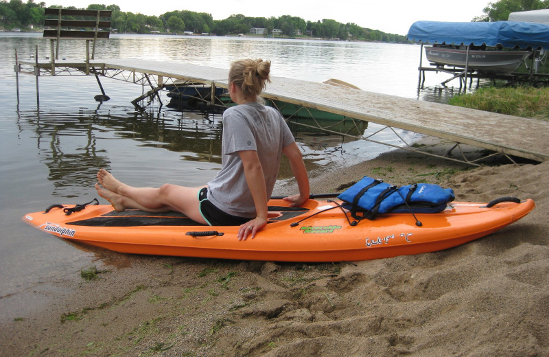 Kayaking at Riverside Resort.