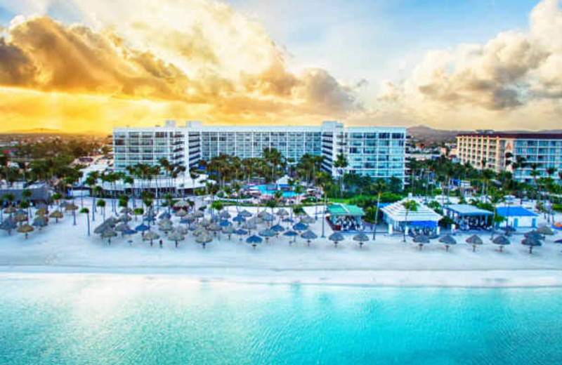 Exterior view of Aruba Marriott Resort and Stellaris Casino.