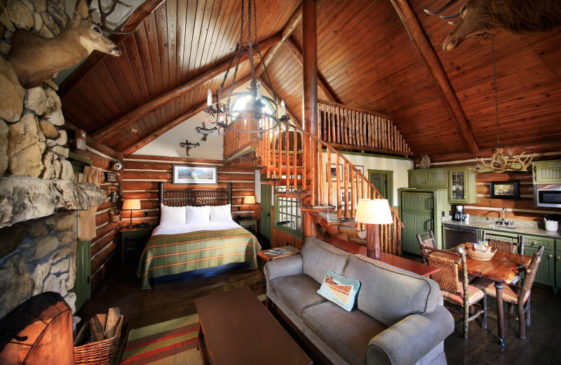 Guest room at Big Cedar Lodge.